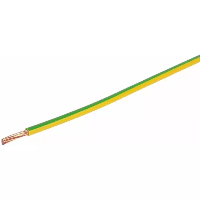 Prysmian 6491X Series Green/Yellow 2.5 mm² Hook Up Wire 7/0.67 mm 100m, 20147718
