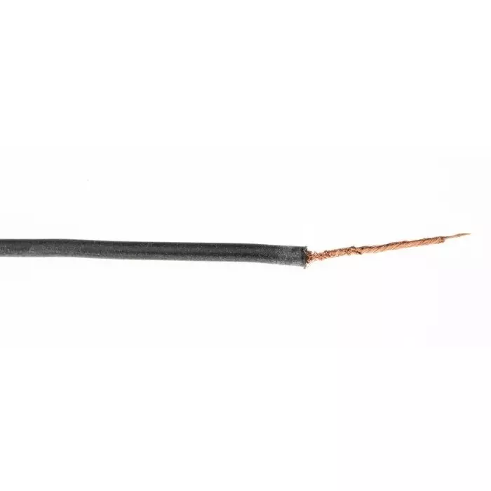 Hew Heinz Eilentropp SIFF Series Black 0.25 mm² Hook Up Wire 23 AWG 130/0.05 mm 20m Silicone Insulation, 8955-01-020