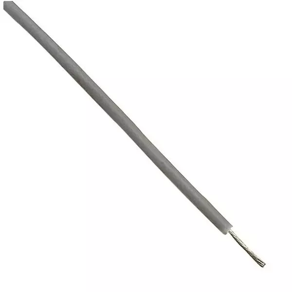 MULTICOMP PRO Hook Up Wire Tinned Annealed Copper 1 mm² Conductor Area 1.5 kV Grey, MP005443