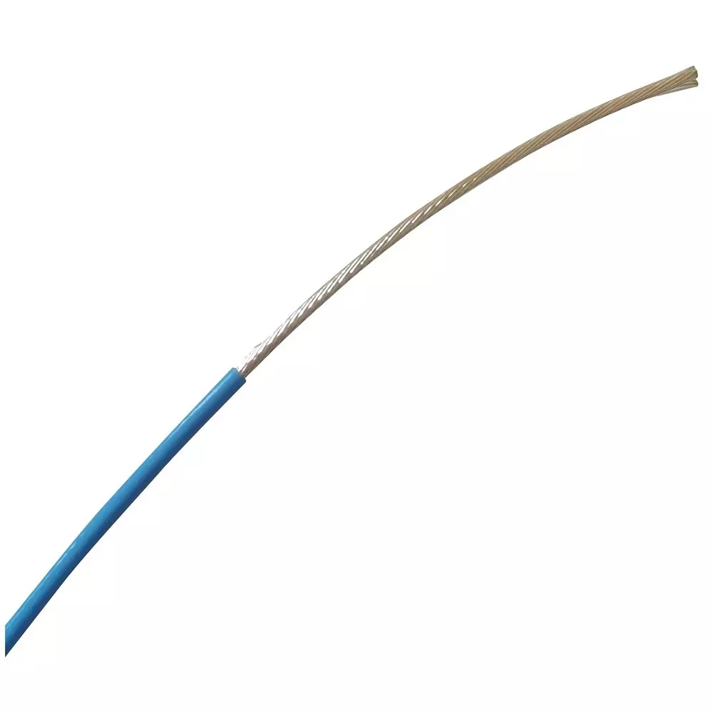 MULTICOMP PRO Hook Up Wire Silver Plated Copper 0.6 mm² Conductor Area 600 V Blue, MP013762