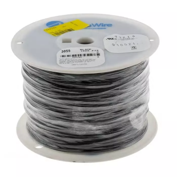 alpha-wire-single-core-hook-up-wire-081-mm-nominal-area-black-305-m-length-3055-bk001