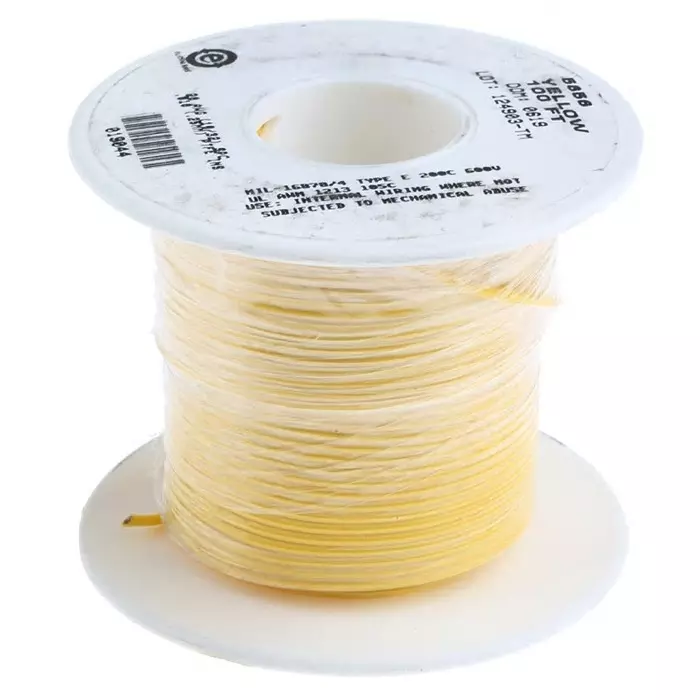 alpha-wire-single-core-hook-up-wire-062-mm-nominal-area-yellow-30-m-length-5856-yl005