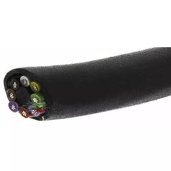 Alpha Wire Control Cable 8 Core 0.56 mm² Area Black 30 m Length, 25058 BK005