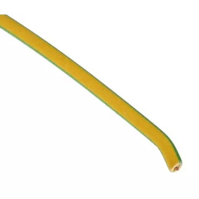 Prysmian 6491B Series Green/Yellow 2.5 mm² Hook Up Wire 7/0.67 mm 100m, 20147325