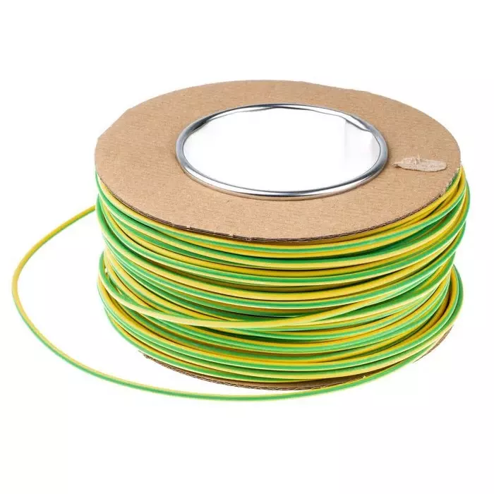 Prysmian 6491B Series Green/Yellow 2.5 mm² Hook Up Wire 7/0.67 mm 100m, 20147325