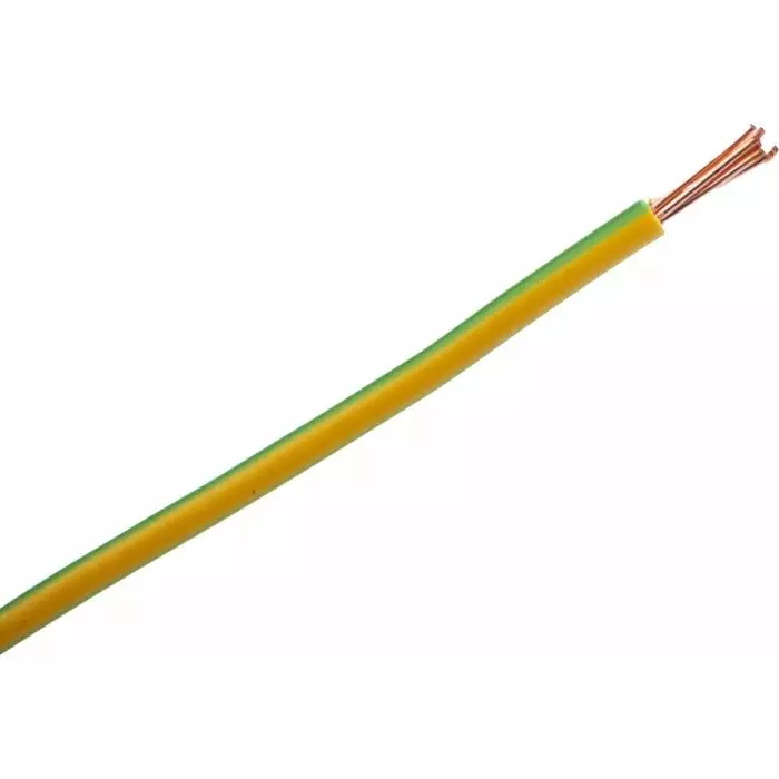 Prysmian 6491X Series Green/Yellow 4 mm² Hook Up Wire 7/0.85 mm 100m, 20147719