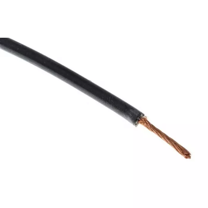 Hew Heinz Eilentropp SIFF Series Black 1.1 mm² Hook Up Wire 17 AWG 516/0.05 mm 100m Silicone Insulation, 13433-01-100