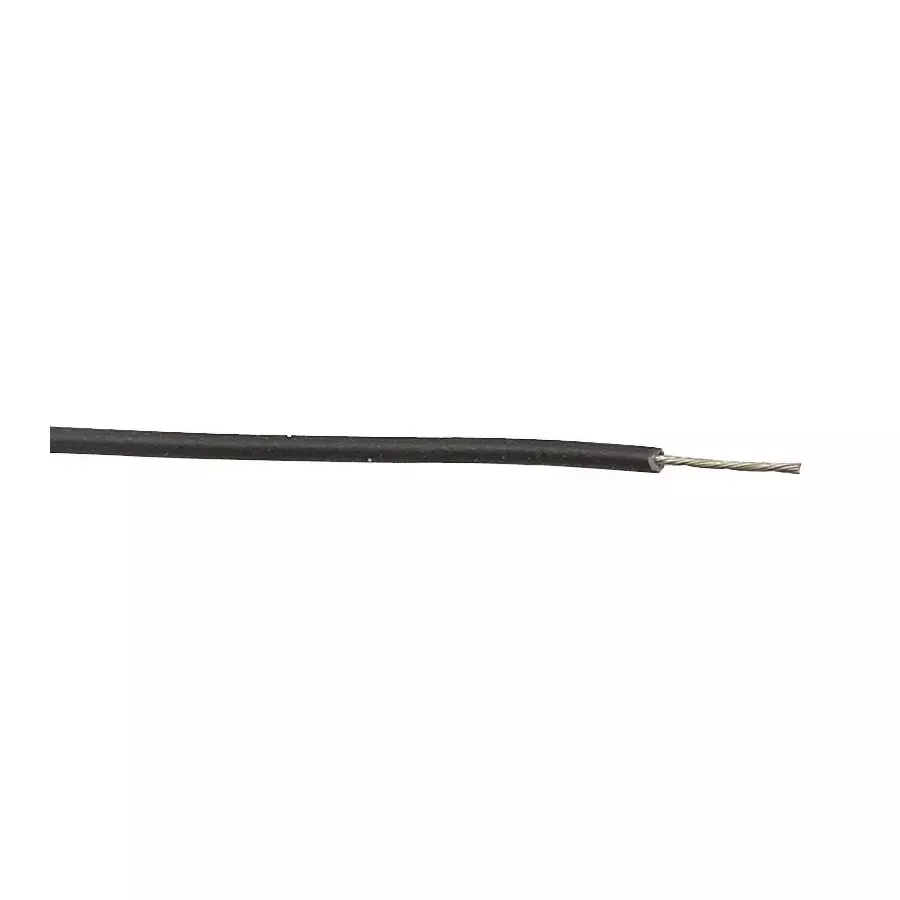 MULTICOMP PRO Hook Up Wire Tinned Annealed Copper 1 mm² Conductor Area 1.5 kV Black, MP005435