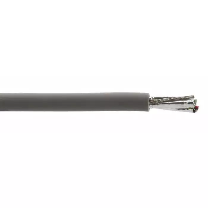RS PRO Multicore Data Cable 2 Pairs 0.76 mm² 4 Cores 24 AWG Screened 100 m Grey Sheath, 8124753