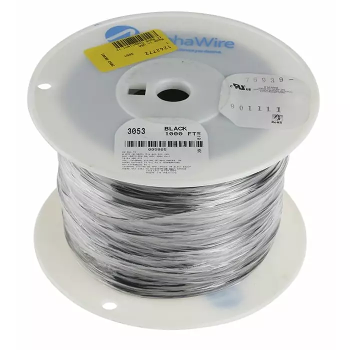 alpha-wire-single-core-hook-up-wire-051-mm-nominal-area-black-305-m-length-3053-bk001