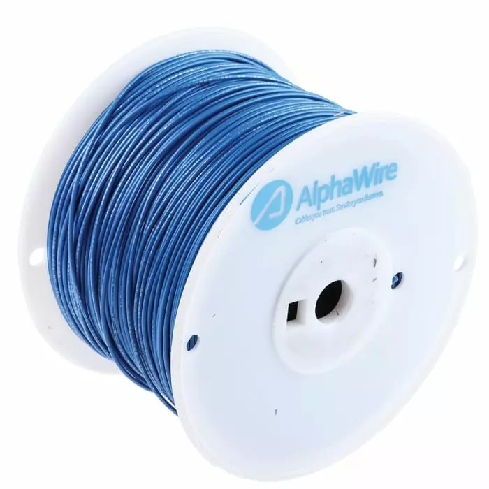 alpha-wire-single-core-hook-up-wire-081-mm-nominal-area-blue-305-m-length-3055-bl001