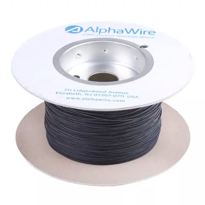 alpha-wire-ecogen-single-core-hook-up-wire-013-mm-nominal-area-black-305-m-length-6711-bk001