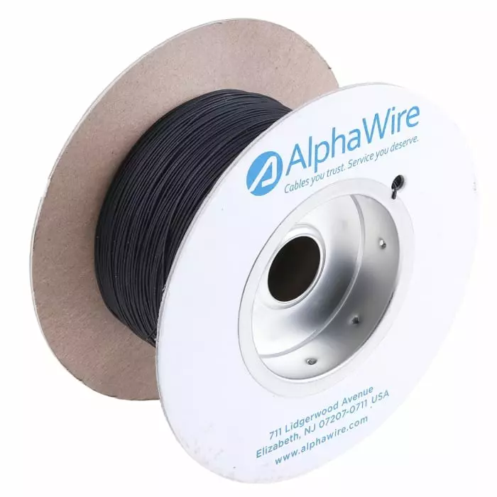 alpha-wire-ecogen-single-core-hook-up-wire-013-mm-nominal-area-black-305-m-length-6711-bk001