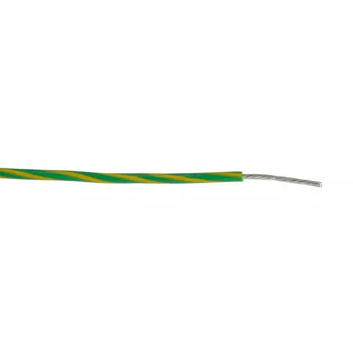 Alpha Wire Single Core Hook Up Wire 0.52 mm² Nominal Area Green & Yellow 305 m Length, 3053 GY001