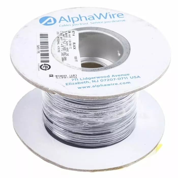 alpha-wire-ecogen-single-core-hook-up-wire-052-mm-nominal-area-black-30-m-length-6714-bk005