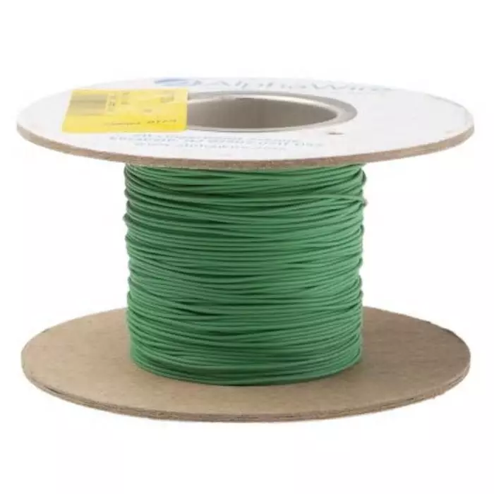 alpha-wire-ecogen-single-core-hook-up-wire-008-mm-nominal-area-green-30-m-length-6710-gr005