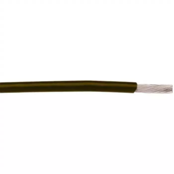 Alpha Wire Single Core Hook Up Wire 0.05 mm² Nominal Area Brown 30.5 m Length, 2841/1 BR005