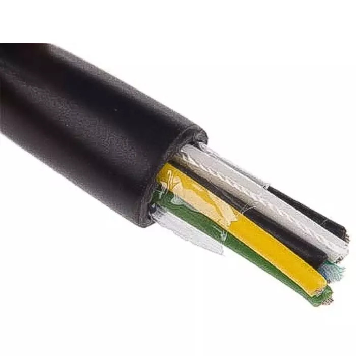 Alpha Wire Control Cable 6 Core 0.35 mm² Area Black 30 m Length, 25006 BK005