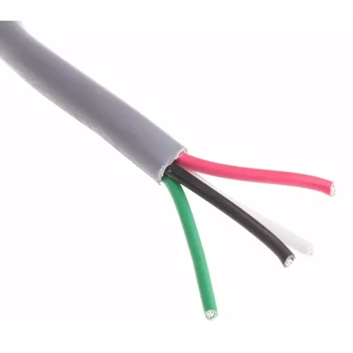 Alpha Wire Data Cable 4 Core 0.56 mm² Area Grey 30 m Length, 1896/4L SL005