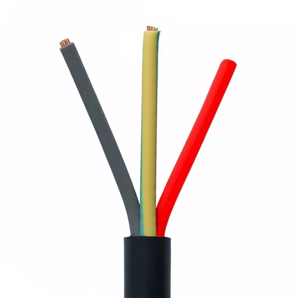 Tickson Round Multicore Cable 1.5 sq mm 3 Core Black (Roll of 90 m)