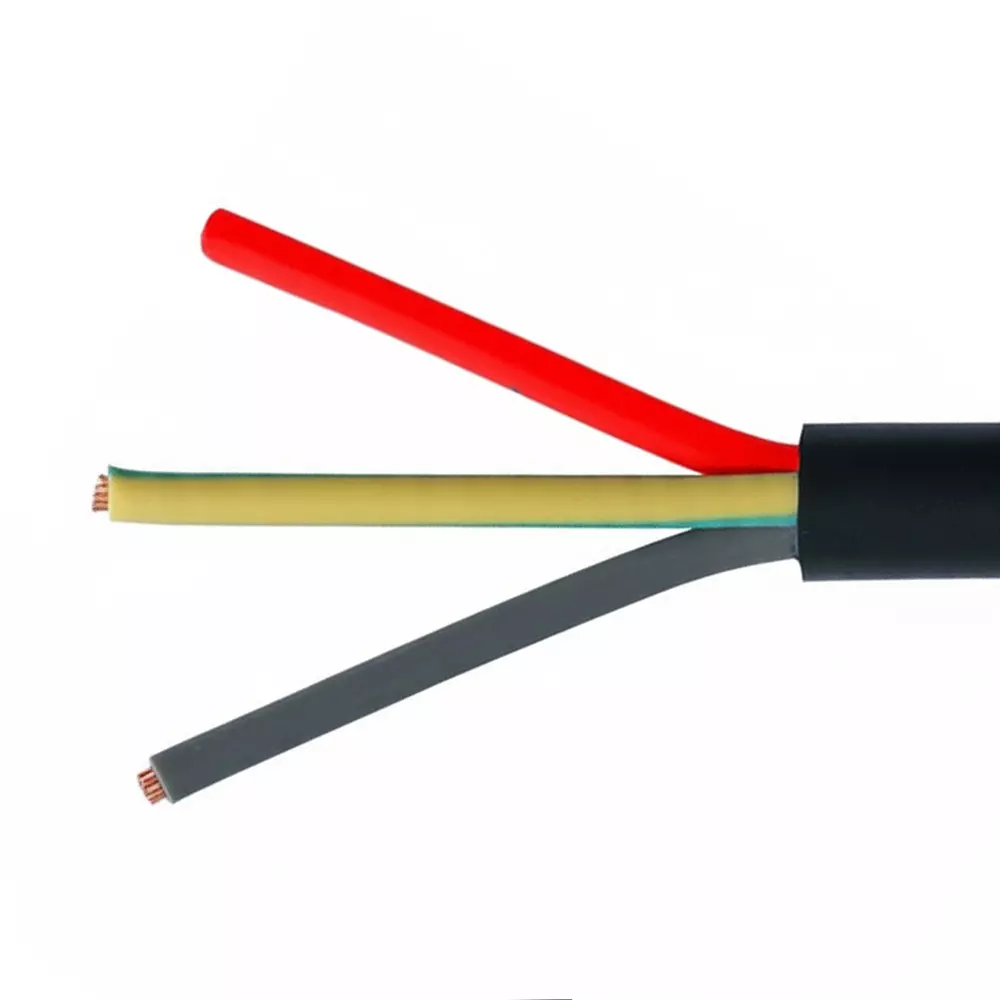Tickson Round Multicore Cable 1.5 sq mm 3 Core Black (Roll of 90 m)