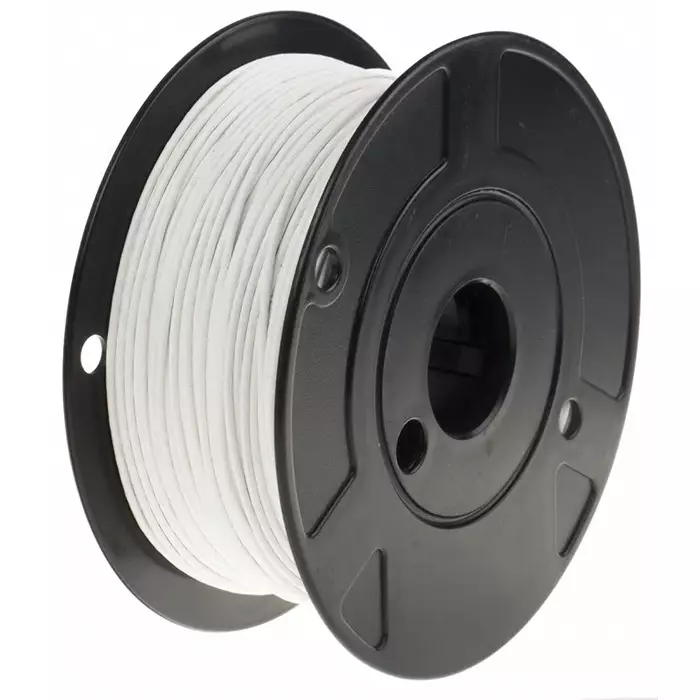 RS PRO 1113147 2.1 mm² Single Core Hook Up Wire White 100 m