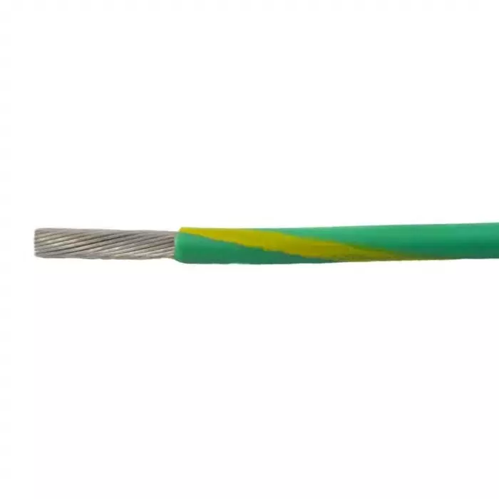 Alpha Wire Ecogen Metric Single Core Hook Up Wire 1.5 mm² Green & Yellow 50 m Length, 67150 GY033