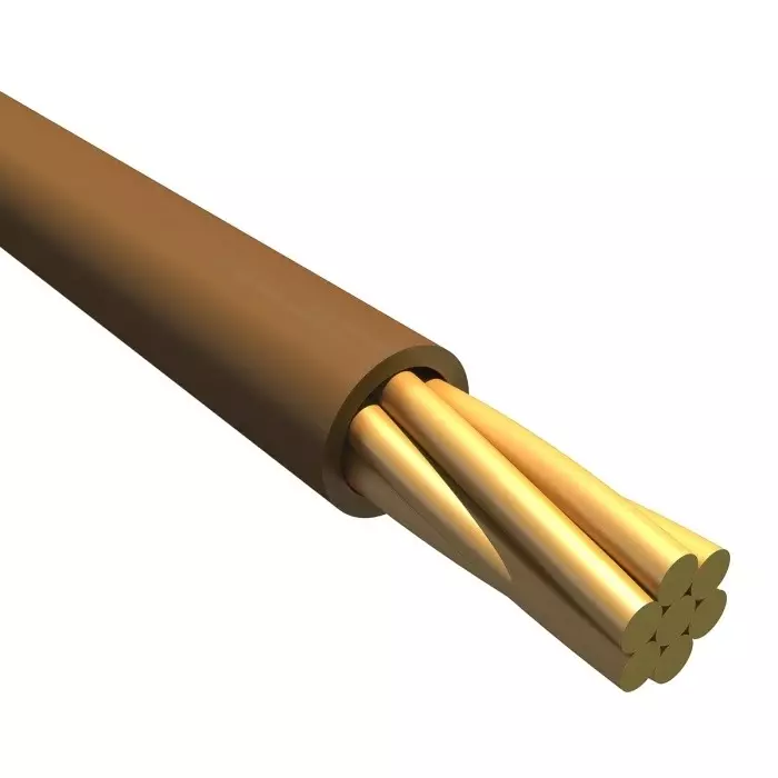 Alpha Wire Ecogen Single Core Hook Up Wire 0.33 mm² Nominal Area Brown 30 m Length, 6713 BR005