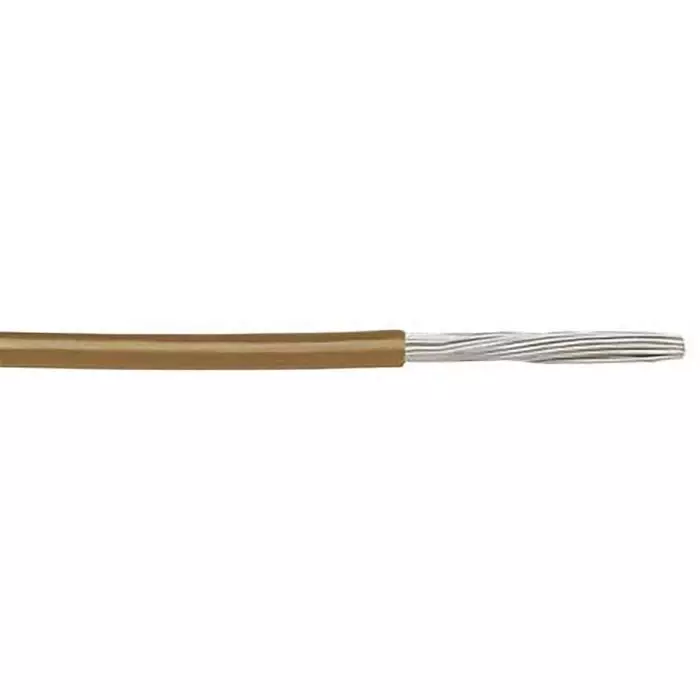 Alpha Wire Single Core Equipment Wire 0.23 mm² Nominal Area Brown 30 m Length, 5854/7 BR005