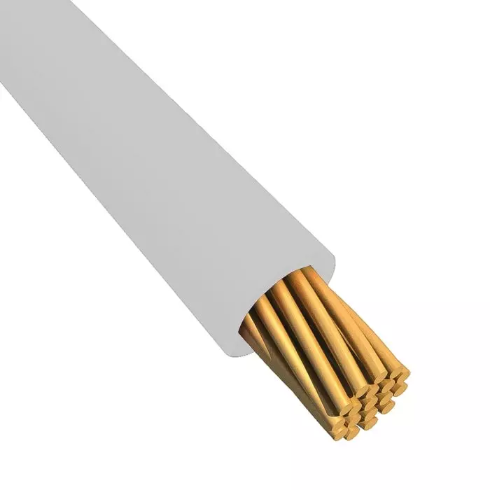 Alpha Wire Ecogen Single Core Hook Up Wire 3.3 mm² Nominal Area White 30 m Length, 6718 WH005