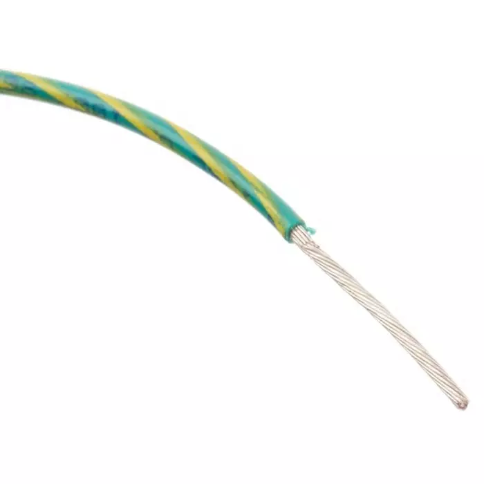 Alpha Wire Single Core Hook Up Wire 0.82 mm² Nominal Area Green & Yellow 30 m Length, 3055 GY005