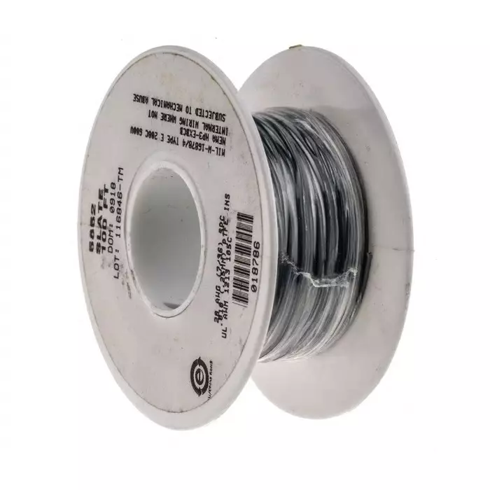 alpha-wire-single-core-equipment-wire-009-mm-nominal-area-grey-30-m-length-5852-sl005