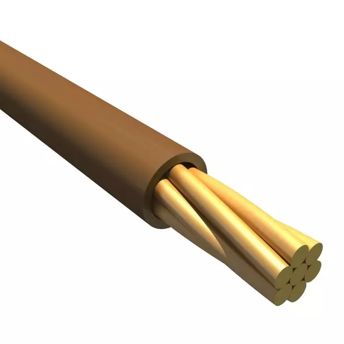 Alpha Wire Single Core Hook Up Wire 0.08 mm² Nominal Area Brown 30 m Length, 1852 BR005