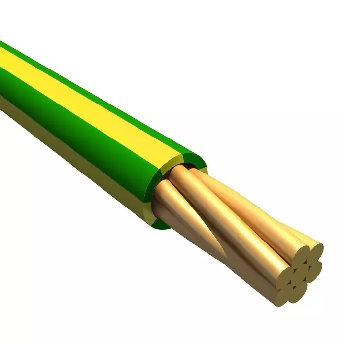 Alpha Wire Ecogen Single Core Hook Up Wire 0.08 mm² Green & Yellow 30 m Length, 6710 GY005