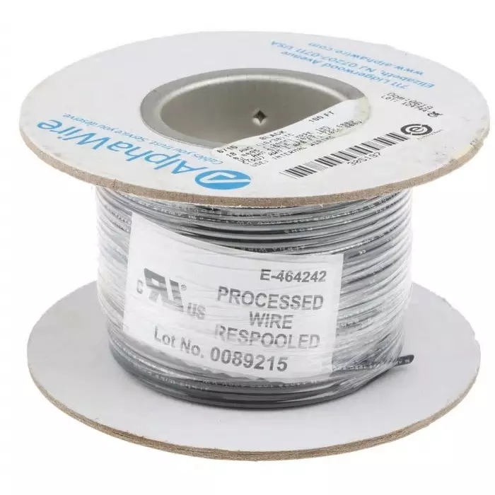 alpha-wire-ecogen-single-core-hook-up-wire-075-mm-nominal-area-black-30-m-length-6715-bk005