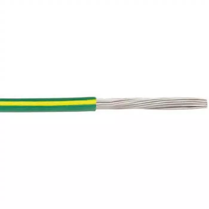 Alpha Wire Ecogen Single Core Hook Up Wire 0.75 mm² Green & Yellow 305 m Length, 6715 GY001