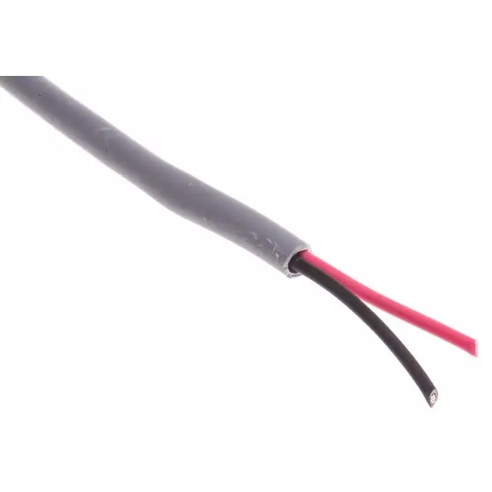 Alpha Wire Data Cable 2 Core 0.56 mm² Area Grey 30 m Length, 1895L SL005
