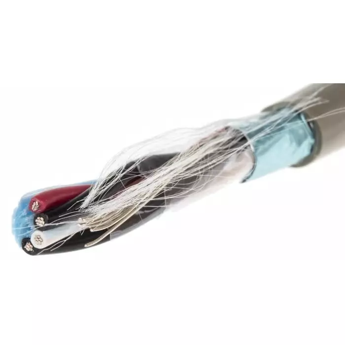 Alpha Wire Data Cable 4 Core 0.14 mm² Area Grey 50 m Length, B962022 GE321