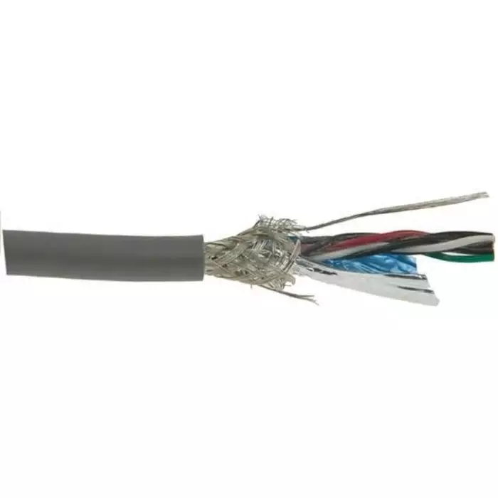 Alpha Wire Data Cable 6 Core 0.14 mm² Area Grey 30 m Length, 86503CY SL005