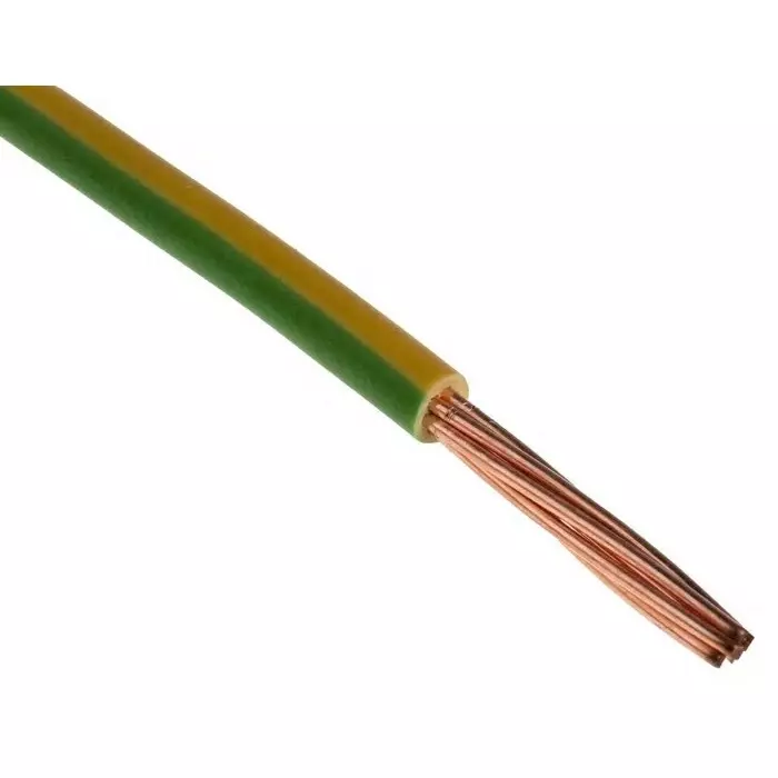 Prysmian 6491X Series Green/Yellow 6 mm² Hook Up Wire 7/1.04 mm 100m, 20147720
