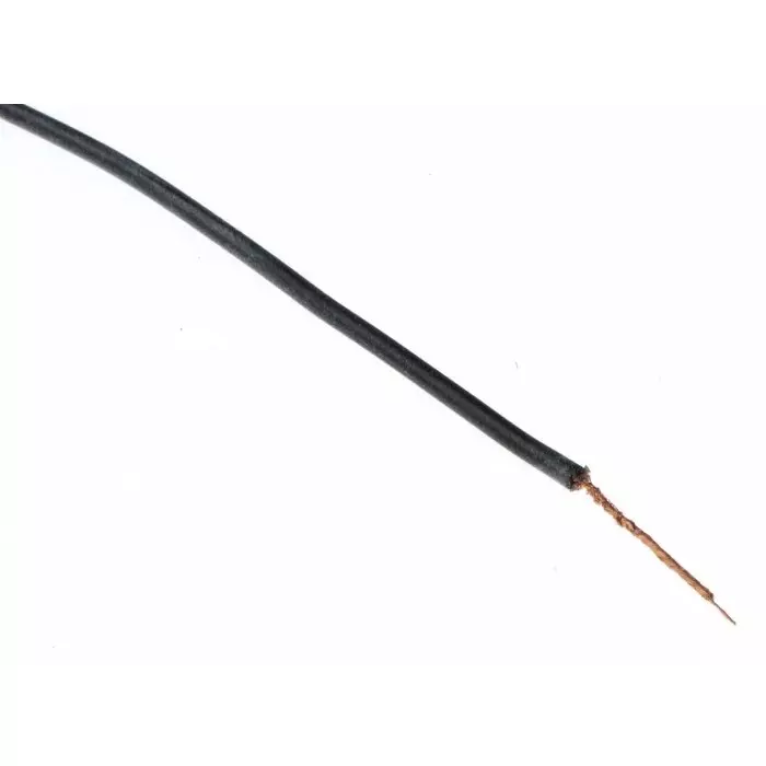 Hew Heinz Eilentropp SIFF Series Black 0.26 mm² Hook Up Wire 23 AWG 130/0.05 mm 100m Silicone Insulation, 8955-01-100