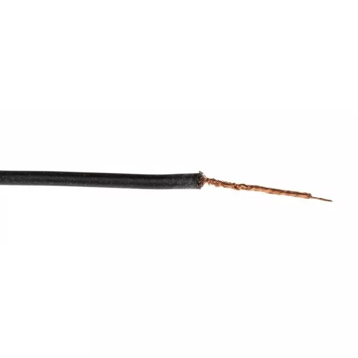 Hew Heinz Eilentropp SIFF Series Black 0.26 mm² Hook Up Wire 23 AWG 130/0.05 mm 100m Silicone Insulation, 8955-01-100