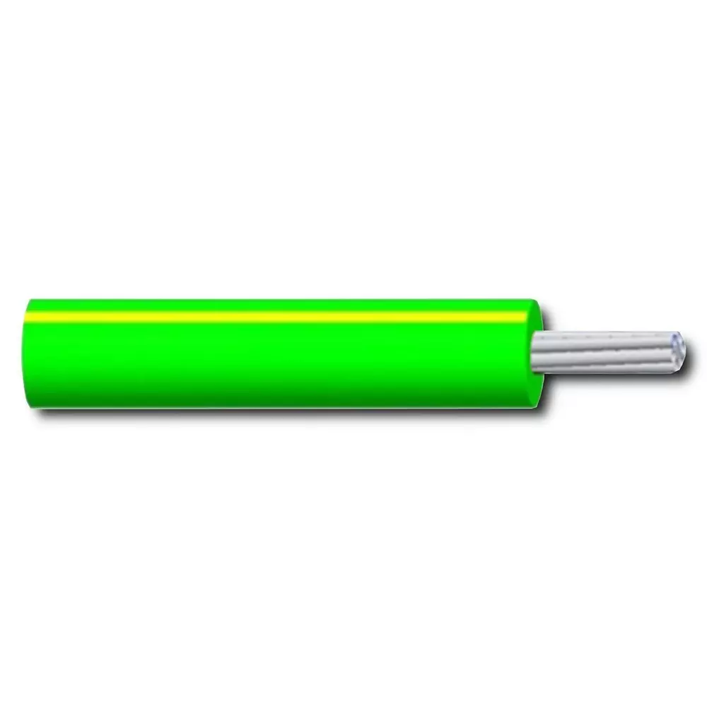 MULTICOMP PRO Hook Up Wire Tinned Annealed Copper 1 mm² Conductor Area 1.5 kV Green, Yellow, MP005446