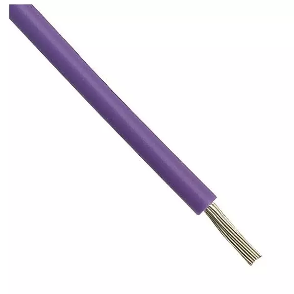 MULTICOMP PRO Hook Up Wire Tinned Annealed Copper 0.22 mm² Conductor Area 1 kV Violet, MP005334
