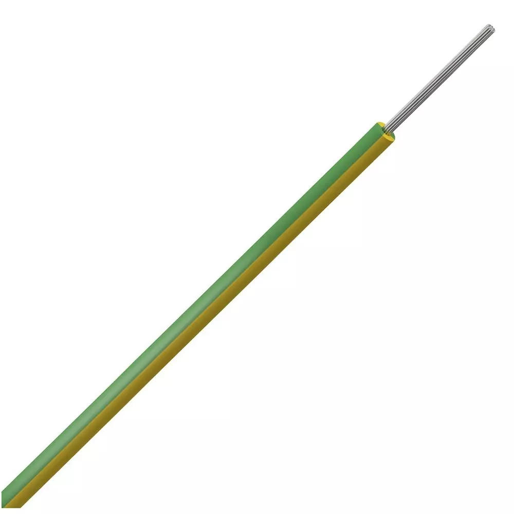 MULTICOMP PRO Hook Up Wire Tinned Copper 2.5 mm² Conductor Area 500 V Yellow, Green, MP016124