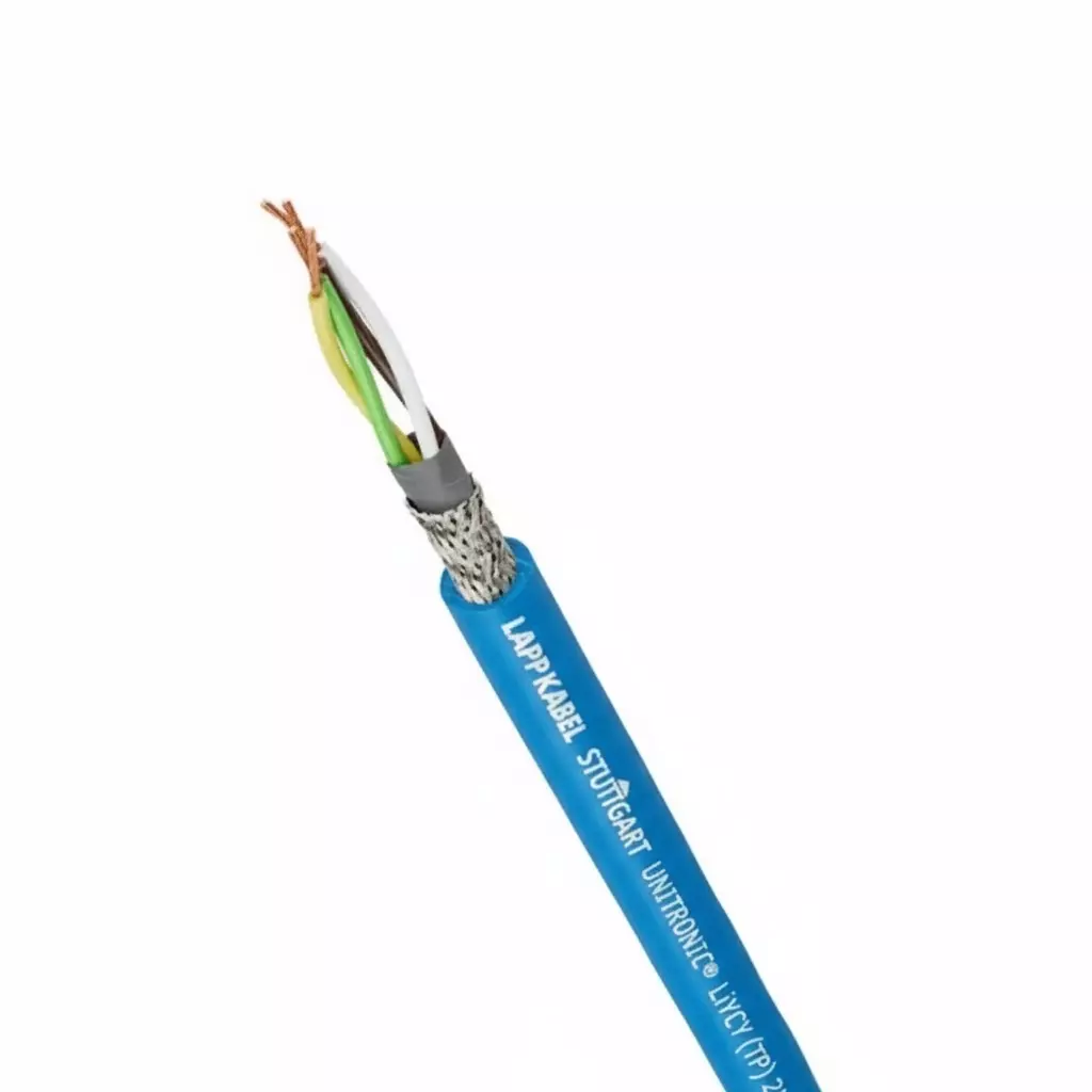 LAPP UNITRONIC LiYCY (TP) Low Frequency Data Cable Shielded 3X2X0.25 mm² Fine-Wire Copper Conductor, Blue, 35795 (Roll of 500 m)