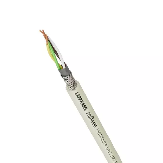 LAPP UNITRONIC LiYCY (TP) Low Frequency Data Cable Shielded 2x2x0.14 mm² Fine-Wire Copper Conductor, Grey, 35131 (Roll of 500 m)