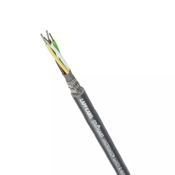 LAPP UNITRONIC LiYCY A Low Frequency Data Cable Shielded 2 Core x 24 AWG Nominal Area Copper Conductor, Dark Grey, 44652 (Roll of 500 m)
