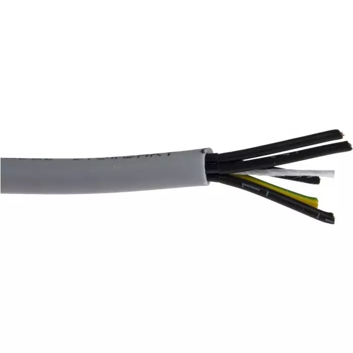RS PRO Control Cable 5 Cores 1 mm² YY Unscreened 50 m Grey PVC Sheath 17 AWG, 8274287