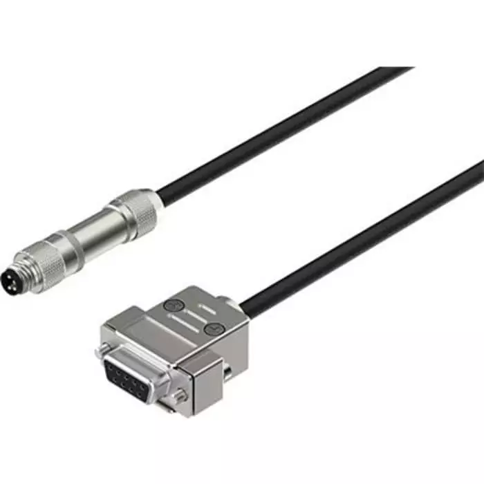 Festo NEBC Control Cable, 4, 9 Cores, 0.34 mm², 1.5 m, Black TPE-U Sheath, 22, NEBC-M8G4-ES-1.5-N-SB-S1G9-RS2-S7